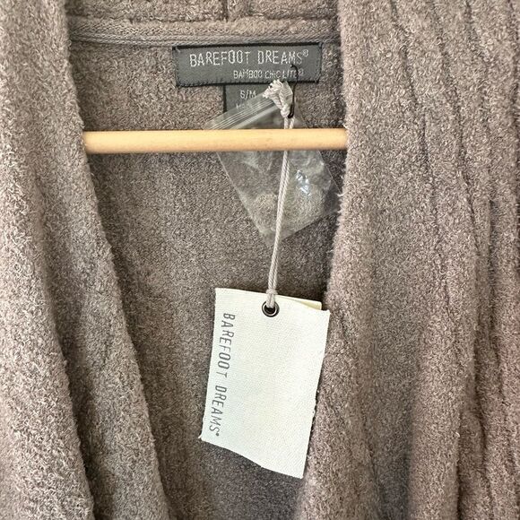 NWT Barefoot Dreams Bamboo Chic Lite Open Front Cardigan Sweater Size S/M - Picture 3 of 5
